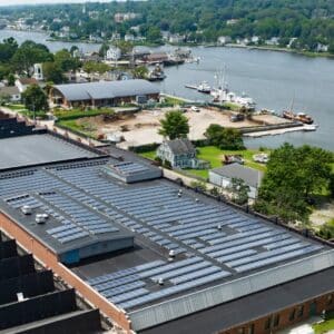 Seaport Museum Solar Panels on Roof