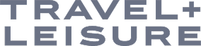 The gray Travel + Leisure magazine logo text on a white background.