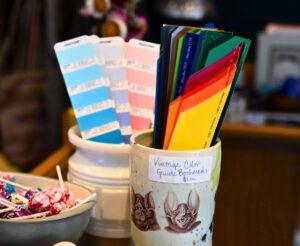 Paint Chips used for bookmarks