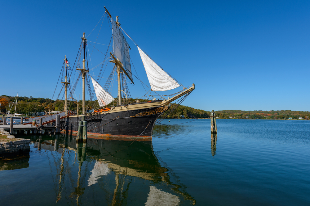 Historic Boat at the Mystic Seaport Museum